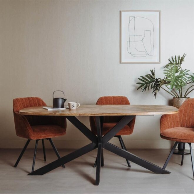 Silvi Eetkamertafel naturel