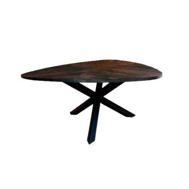 Trivero Eetkamertafel zwart 150 cm