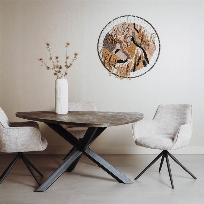 Trivero Eetkamertafel olijfbruin 150 cm