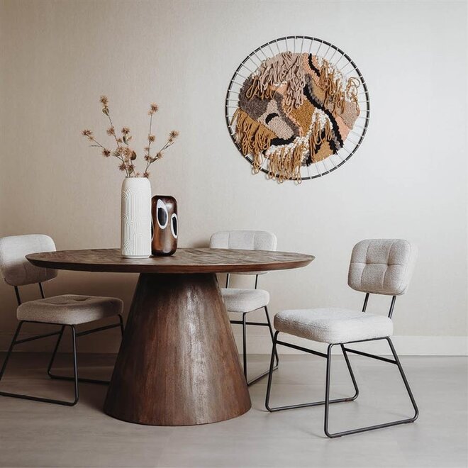 Premana Eetkamertafel bruin rond