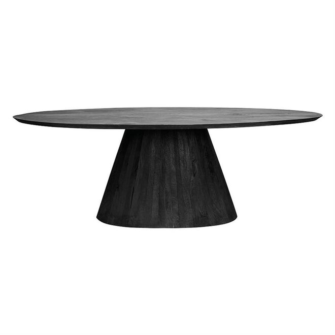 Premana Eetkamertafel zwart ovaal