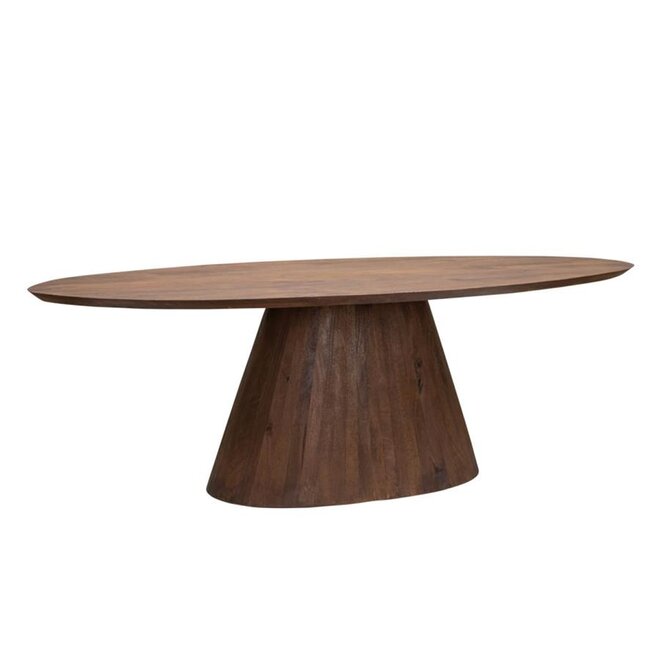 Premana Eetkamertafel bruin ovaal