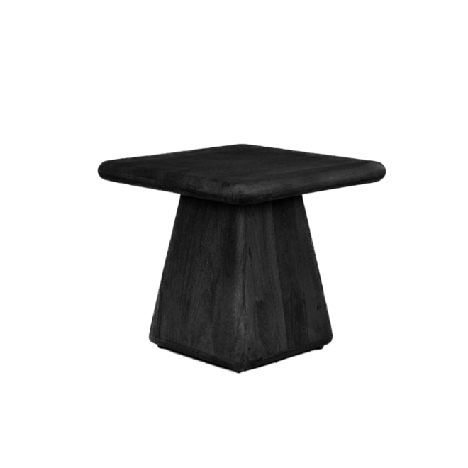 Asti Bijzettafel vierkant zwart 60 cm