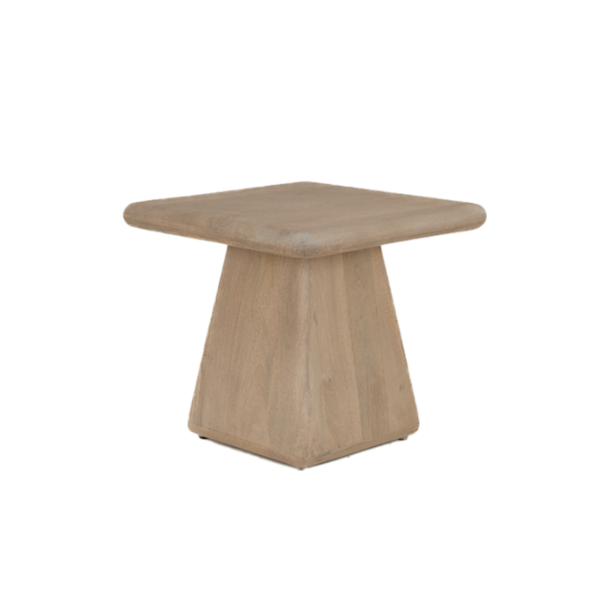 Asti Bijzettafel vierkant naturel 60 cm