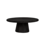 Asti Salontafel rond zwart 90 cm