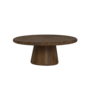 Asti Salontafel rond bruin 90 cm