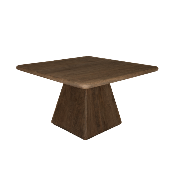 Asti Eetkamertafel vierkant bruin 130 cm