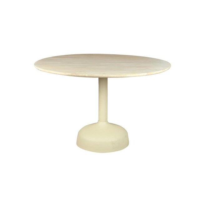 Elba Eetkamertafel gebroken wit rond 120 cm