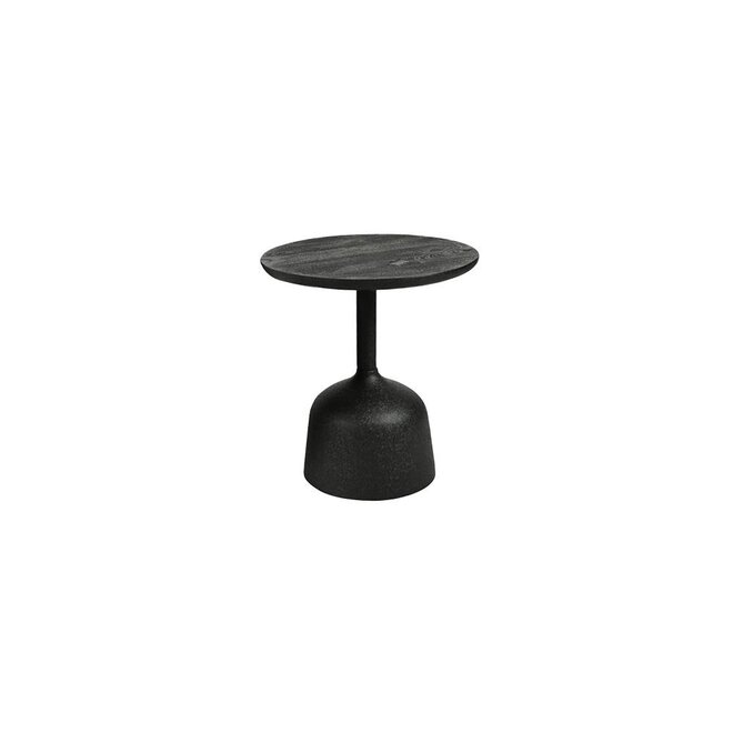 Elba Bijzettafel zwart rond 40 cm