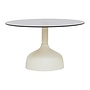 Elba Salontafel glas gebroken wit rond 70 cm