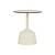 Elba Bijzettafel glas gebroken wit rond 40 cm
