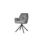 Palma Armstoel - fabric Bluvel 14 grey