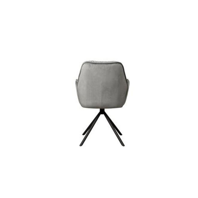 Palma Armstoel - fabric Bluvel 14 grey