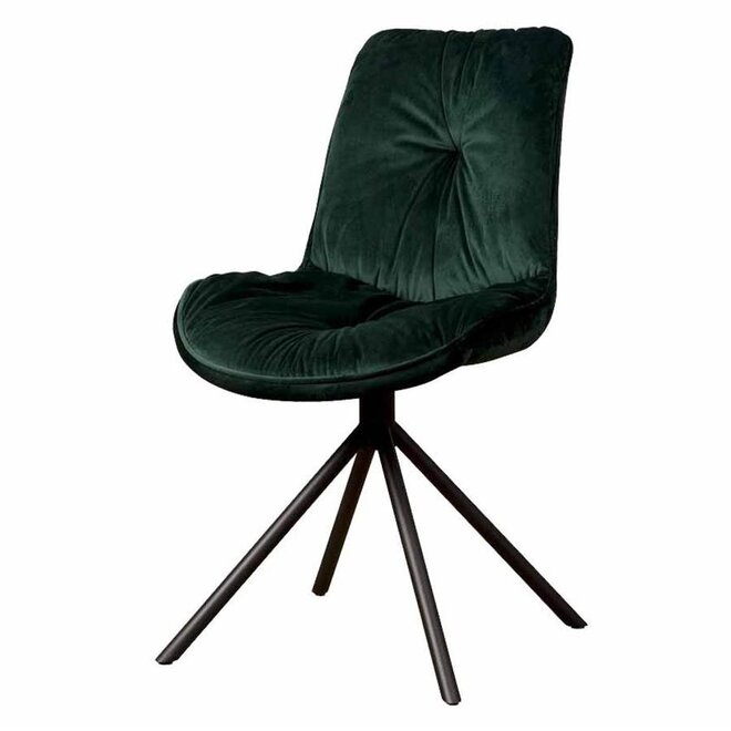 Palma Stoel - fabric Bluvel 78 green