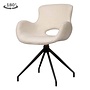Campo Armstoel - fabric Teddy MJ81 White (draaibaar)