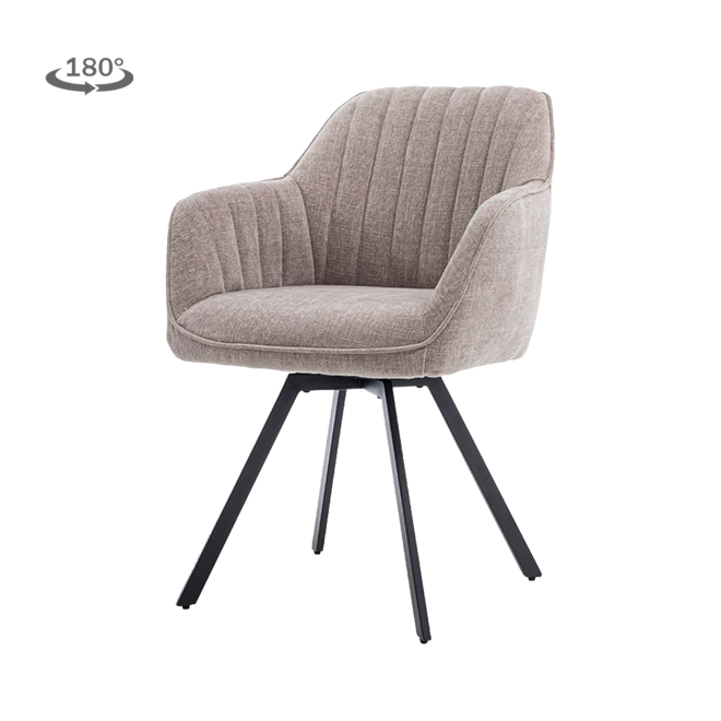 Bruno Armstoel - Nature 120 Beige grey (draaibaar)