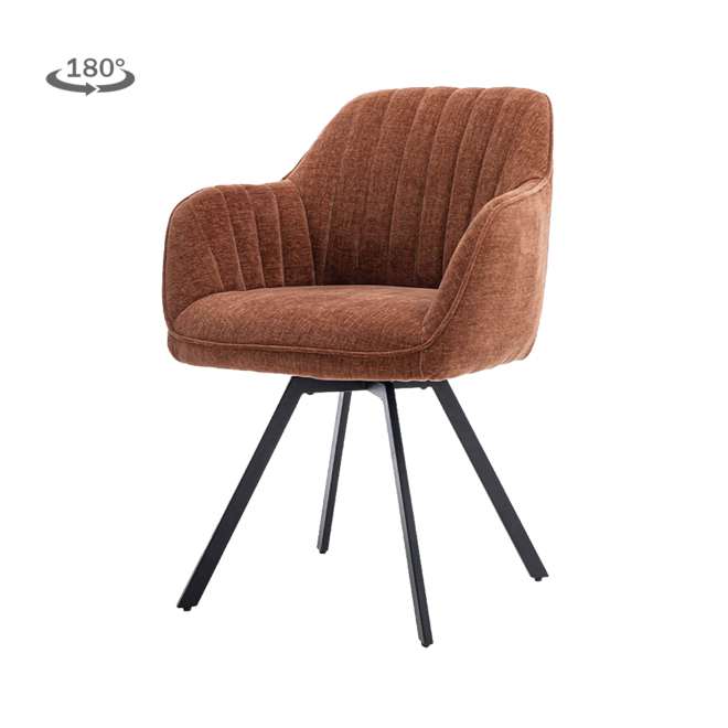 Bruno Armstoel - Nature 500 Pearl copper (draaibaar)