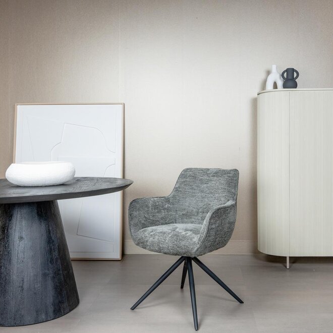 Fondo Armstoel - Mona 464 Cement Grey (draaibaar)