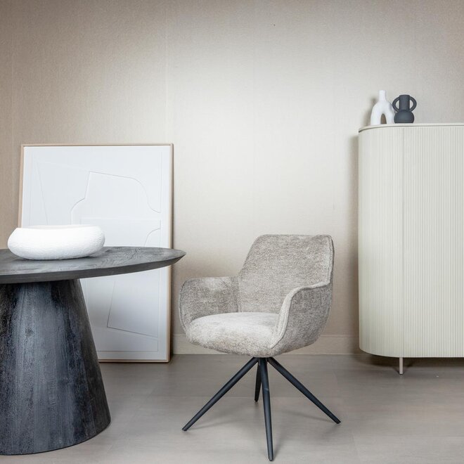 Fondo Armstoel - Mona 120 Taupe (draaibaar)