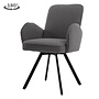 Livo Armstoel - Ascot 5 Anthracite (draaibaar)