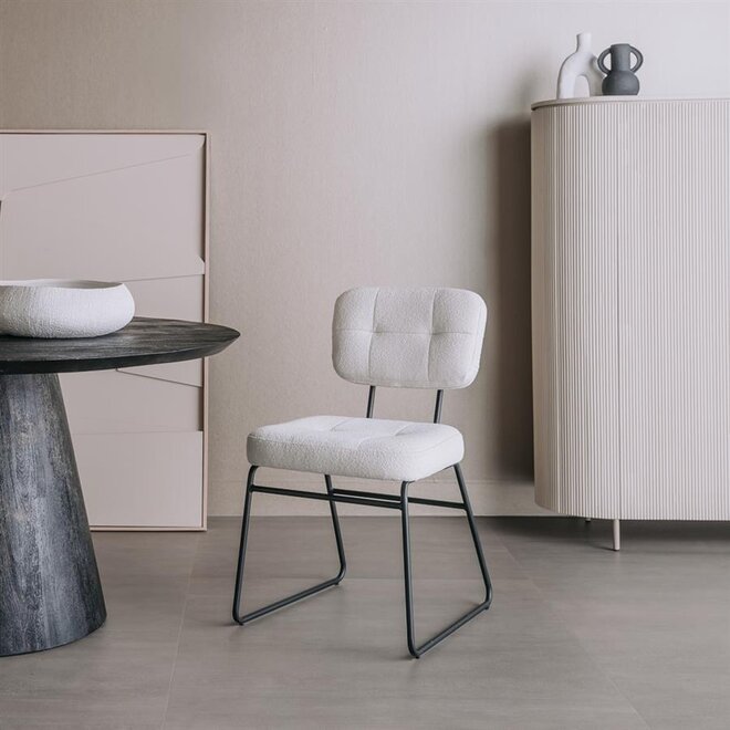 Padola Stoel - fabric Alpine 1 Naturel