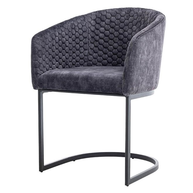 Pellaro Armstoel - fabric Adore 29 Dark grey