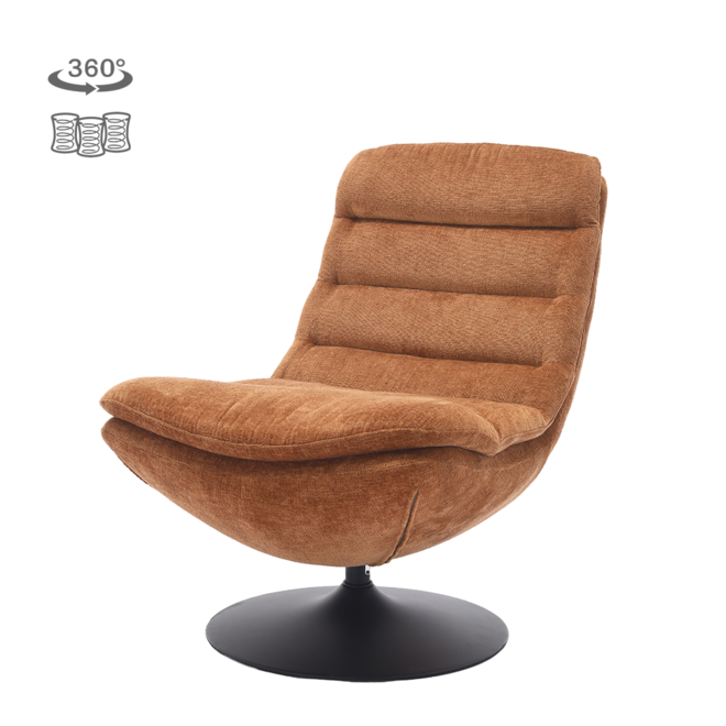 Marano Fauteuil - Harmony 56 caramel brown (draaibaar)