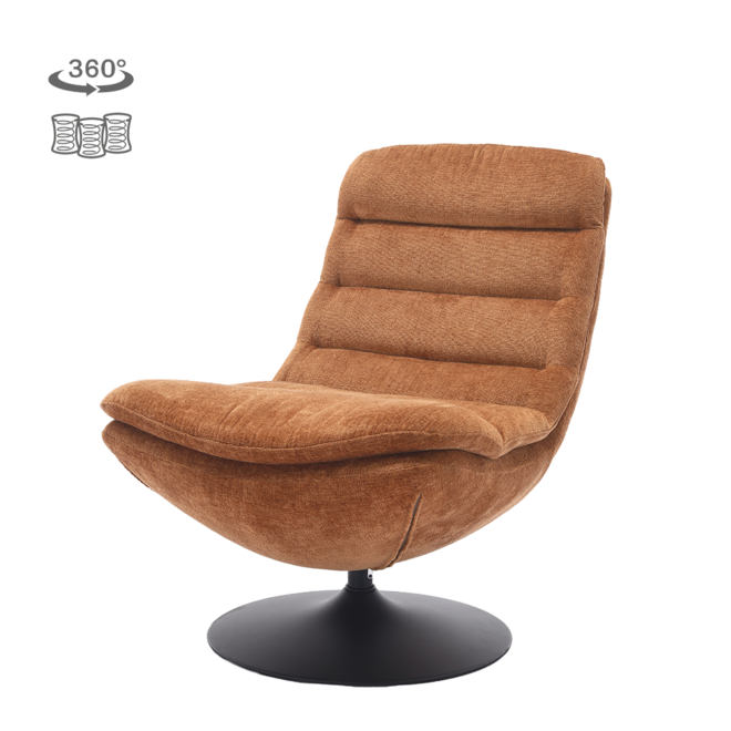 Marano Fauteuil - Harmony 56 caramel brown (draaibaar)