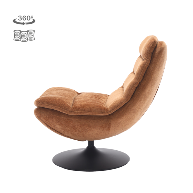 Marano Fauteuil - Harmony 56 caramel brown (draaibaar)