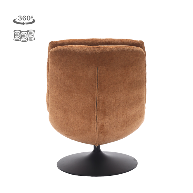 Marano Fauteuil - Harmony 56 caramel brown (draaibaar)