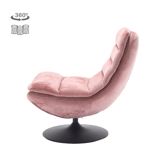 Marano Fauteuil - Harmony 63 peachy pink (draaibaar)