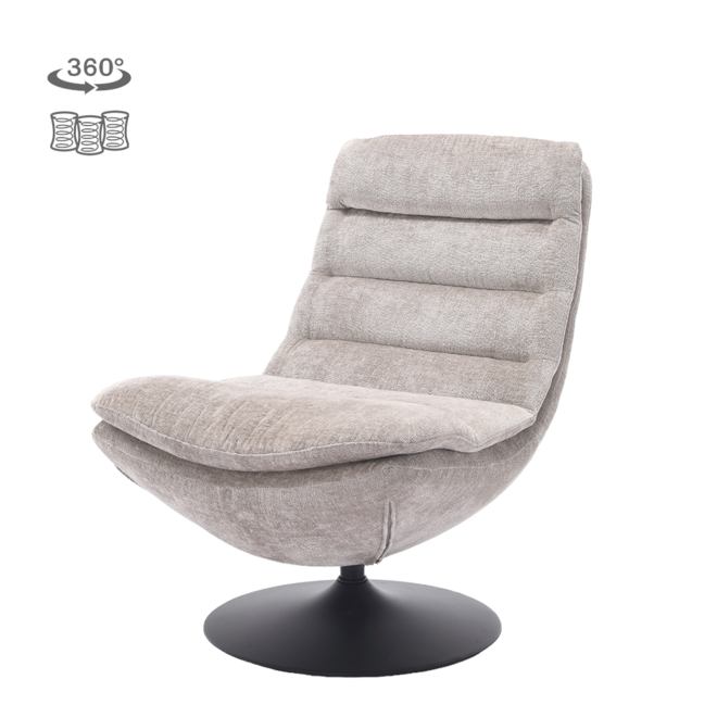 Marano Fauteuil - Harmony 04 ice grey (draaibaar)