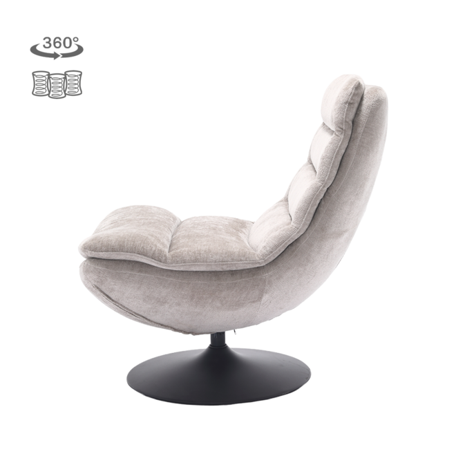 Marano Fauteuil - Harmony 04 ice grey (draaibaar)