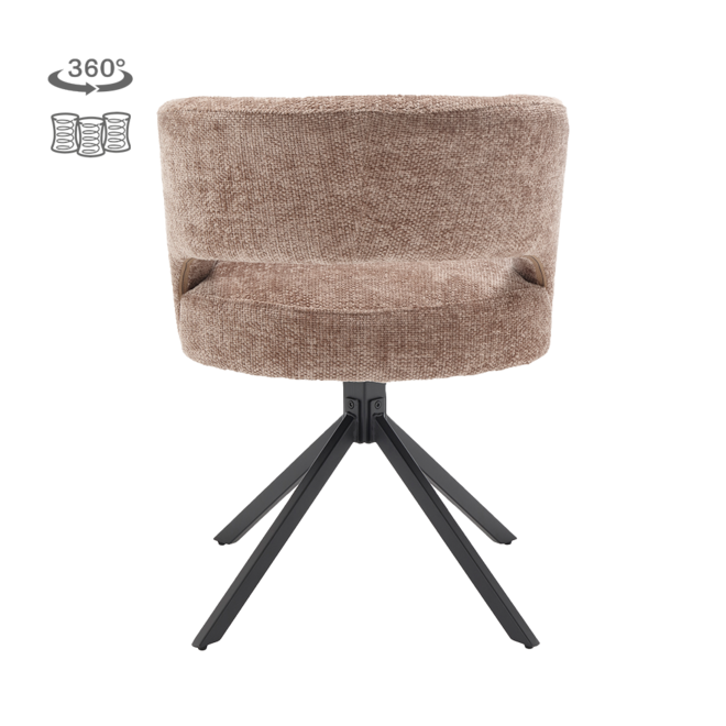 Mura Armstoel - Haga 39 cappuccino (draaibaar)