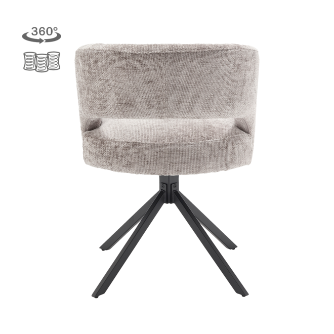Mura Armstoel - Haga 09 silver (draaibaar)
