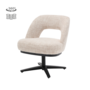 Caldes Lounge Stoel - TED 24 off white (draaibaar)