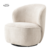 Belvi Fauteuil - fabric AJ3019-08 Cream (draaibaar)