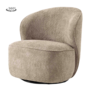 Belvi Fauteuil - fabric AJ3019-11 Beige (draaibaar)