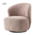 Belvi Fauteuil - fabric AJ3019-13 Old pink (draaibaar)