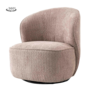 Belvi Fauteuil - fabric AJ3019-13 Old pink (draaibaar)
