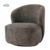 Belvi Fauteuil - fabric AJ3019-20 Dark grey (draaibaar)