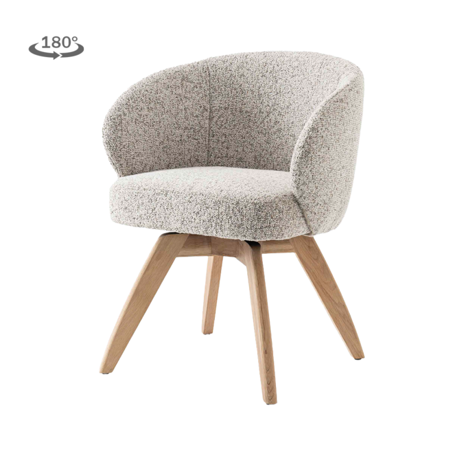Brescia Armstoel - Puente 06 beige white (draaibaar)
