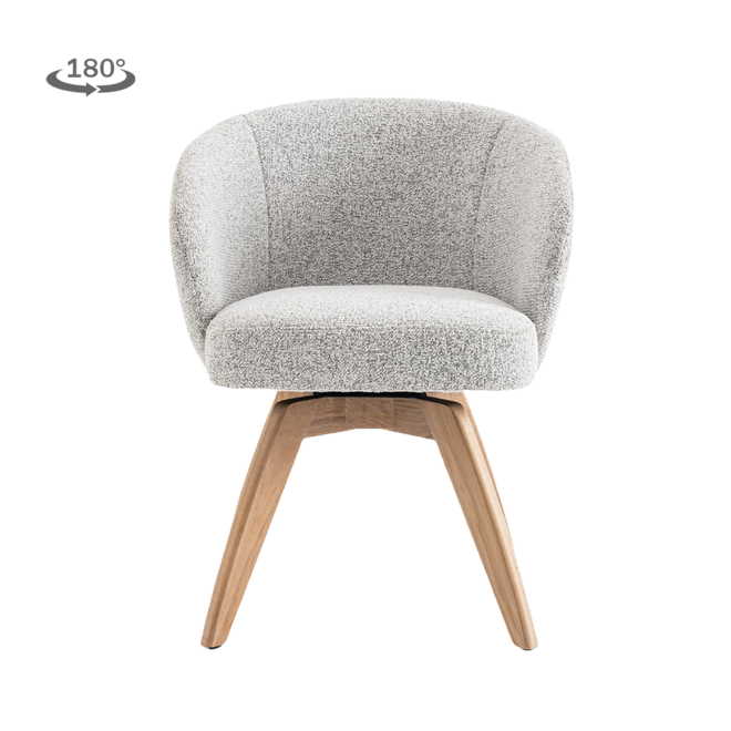 Brescia Armstoel - Puente 09 light grey (draaibaar)