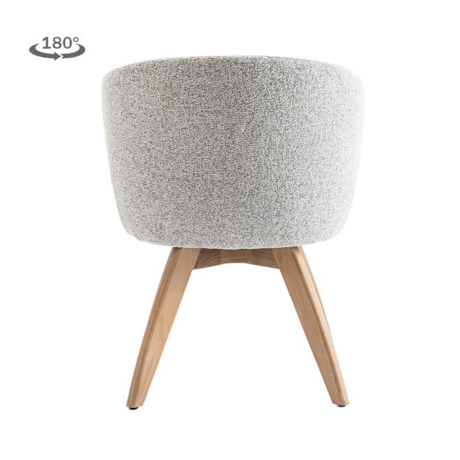 Brescia Armstoel - Puente 09 light grey (draaibaar)