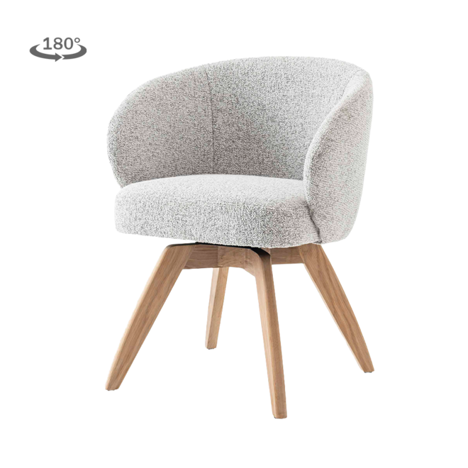 Brescia Armstoel - Puente 09 light grey (draaibaar)