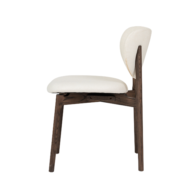 Pimonte Stoel - Sahara 102 ivory - Espresso