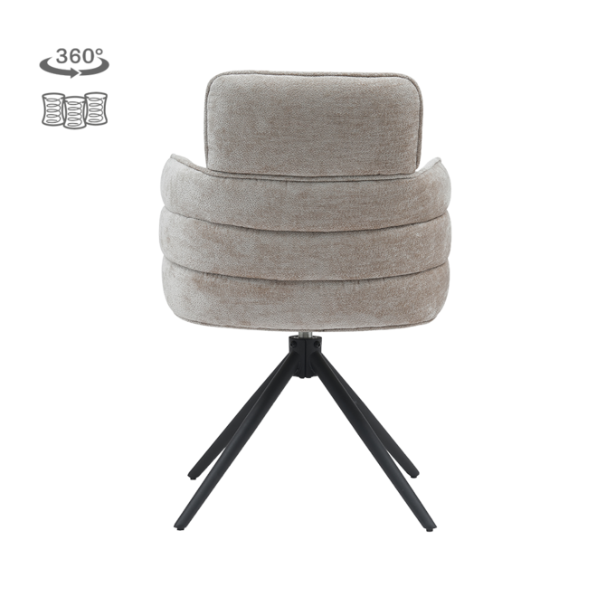 Rumo Armstoel - ATS118-4 beige (draaibaar)