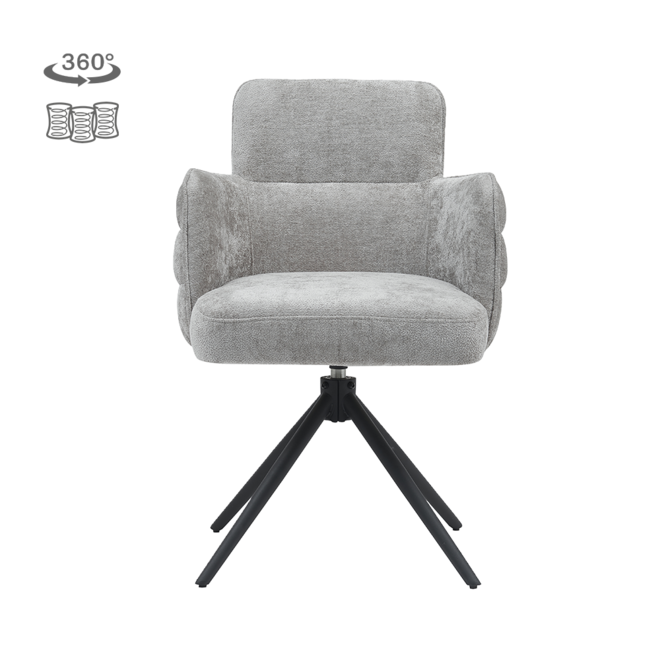 Rumo Armstoel - ATS118-20 light grey (draaibaar)