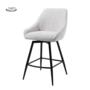 Trino Barstoel - fabric Trenza 04 white (draaibaar)