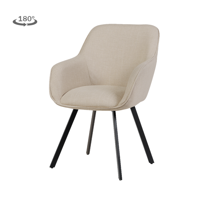 Borgo Armstoel - Bjorn 24 beige (draaibaar)